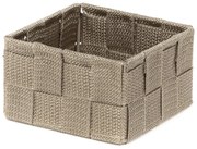Compactor Úložný organizér do zásuvky Compactor TEX - košík S,  12 x 12 x 7 cm, Taupe (sivo-béžový), S