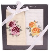 Utierky v darčekovom balení 2 set ruže