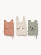 Súprava rukavíc na umývanie z organickej bavlny Sylvester, 3 ks