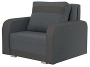 Kreslo KONRAD s funkciou spania Tmavošedá/čierna