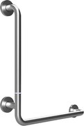 Bemeta Design HELP: Madlo, 680 mm, v tvare L, ľavé, skladané, s krytkou, nerez, mat - 301154072