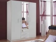 Šatníková skriňa Cliff, 135 cm, biela%