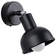 Sollux SL.1316 - Nástenné bodové svietidlo ELBA 1xE27/15W/230V čierna