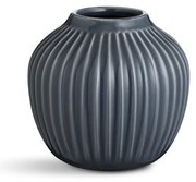 Antracitová kameninová váza Kähler Design Hammershoi, výška 12,5 cm