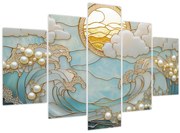 Obraz - 3D perly v oceáne (150x105 cm)