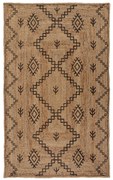 Kusový koberec Printed Jute Rowen Natural/Black, 200x290, béžová, chodba / predsieň, Flair Rugs