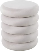 SI Calvi Velvet taburetka svetlo béžová