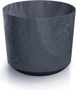 Kvetináč TUBOS BETON EFFECT antracitová matná