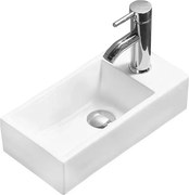 Mexen Inez umývadlo nad dosku ľavé 40 x 20 cm, biele - 21484000L