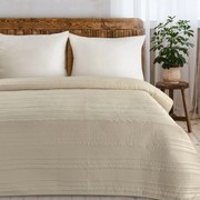 PREHOZ NA POSTEĽ TARA 220X240 CM BÉŽOVÝ