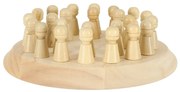 KIK Drevená pamäťová hra Čínsky zápas – 24 farebných pešiakov, Montessori, pre deti