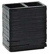 GEDY QU9814 Quadrotto držiak kefiek na postavenie, čierna