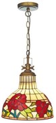 Tiffany vitráž svietidlo stropné kolekcia ROSE Ø30