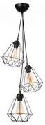 Luster na lanku DIAMENT MINI 3xE27/60W/230V