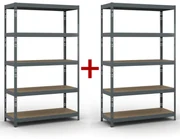 Policový regál 1+1 ZADARMO, 1966x1200x500 mm, nosnosť 280kg