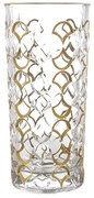 KRIŠTÁĽOVÁ VÁZA BOHEMIA PRESTIGE ARABESQUE GOLD 280MM