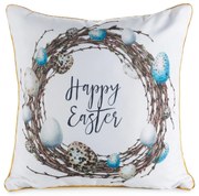 VEĽKONOČNÁ DEKORAČNÁ OBLIEČKA NA VANKÚŠ EASTER51 45X45 CM VZOROVANÁ