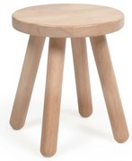 Detská stolička z kaučukového dreva Kave Home Dilcia, ø 24 cm