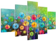 Obraz - Abstraktné kvety (150x105 cm)