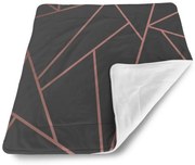 Sablio Dětská Deka pre bábätko Ružové obrazce - 80x100 cm