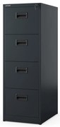 Kovová kartotéka, 4 zásuvky SARA V4, 460 x 1320 x 620 mm, antracitová