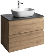 Aqualine Aqualine, ALTAIR skrinka s doskou 78,5 cm, dub emporio/antracit bridlica, AI380-02