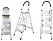 CROWNMAN Skladací 4-stupňový rebrík pre domácnosť
