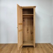 Úzka šatníková skriňa masív, 70x60x180 cm Otváranie vľavo