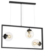 Klausen 103002 - Luster na lanku REY 3xE27/7W/230V čierna