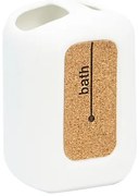 BISK Erga Corsa, držiak na zubné kefky na postavenie, biela matná, ERG-05587