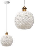 Toolight Toolight, keramická závesná lampa 1xE27 APP1007-1CP, biela, OSW-07535