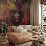 Fototapeta - Žena v dyme (147x102 cm)