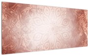Obraz - Ružová mandala (120x50 cm)