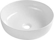 Sapho Sapho, RONDEA keramické umývadlo na dosku priemer 41cm, biela, AR445
