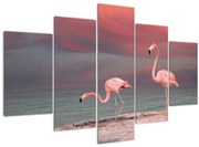 Obraz plameniakov (150x105 cm)