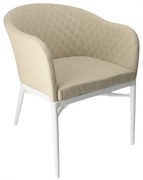 KORAT záhradná stolička s podrúčkami beige