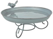 Napájadlo pre vtáky Ali, 12x21,5 cm, kov, sivá