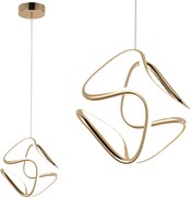 Toolight Toolight, LED stropné svietidlo 25x29cm, 4000K, G067-CP, zlatá lesklá, OSW-08666