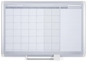 Bi-Office Mesačná plánovacia tabuľa na stenu LUX, magnetická, dni, 900 x 600 mm