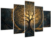 Obraz – Strom so zlatou aurou (150x105 cm)