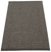 Antracitový vnútorný a vonkajší koberec 70x120 cm Emm Black Linen – Pappelina