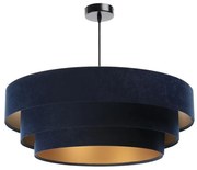 Luster na lanku TRINITI 1xE27/60W/230V modrá/zlatá