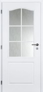 Doornite Socrates Interiérové dvere 70 L, 746 × 1983  mm, lakované, ľavé, biele, presklené