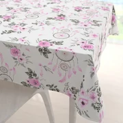 Biante Bavlnený štvorcový obrus Sandra SA-476 Ružové lapače snov a ruže II. 90x90 cm