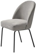 Jedálenská stolička Unique Furniture CRESTON sivá zamat 34680001
