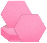 Rea Tutumi, 6-uholníková nástenná dekorácia z filcu, ružová, HOM-06527
