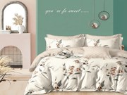 Obojstranné obliečky DUO SENSE SOFIRA krémové + obliečka na vankúšik 40x50 cm ZDARMA Rozmer obliečky: 70 x 90 cm | 140 x 200 cm