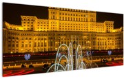 Obraz - Palác parlamentu, Bukurešť Rumunsko (120x50 cm)