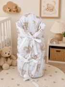 Obliečka na zavinovačku / perinku Teddy hnedá 73x73 cm | Bavlnená obliečka na zips