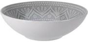 Kameninový hlboký tanier Ethnic, pr. 18 cm, sivá